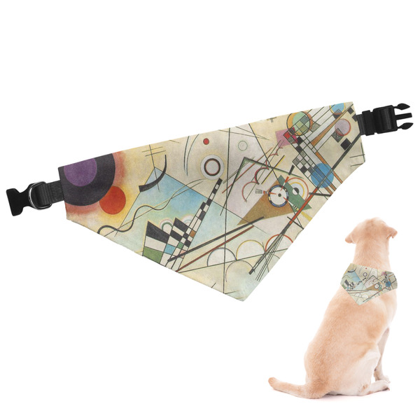 Custom Kandinsky Composition 8 Dog Bandana - Medium