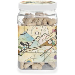 Kandinsky Composition 8 Dog Treat Jar