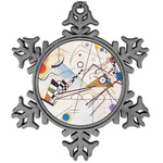 Kandinsky Composition 8 Vintage Snowflake Ornament