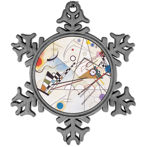 Custom Kandinsky Composition 8 Vintage Snowflake Ornament