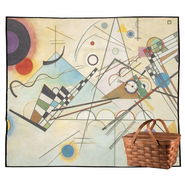 Custom Kandinsky Composition 8 Outdoor Picnic Blanket