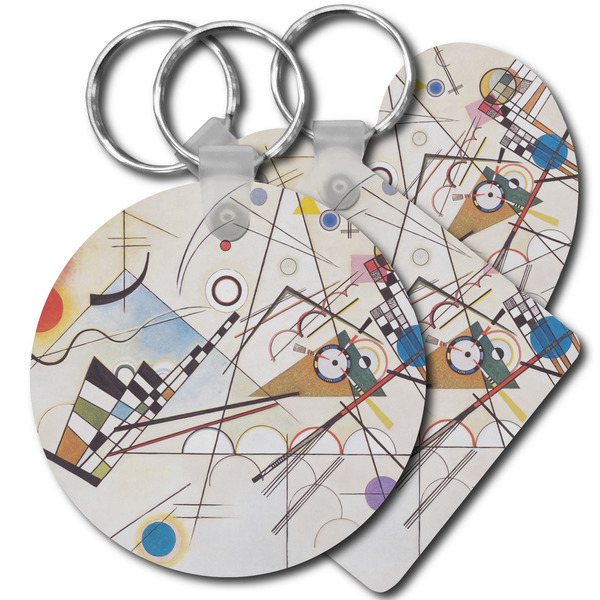 Custom Kandinsky Composition 8 Plastic Keychain