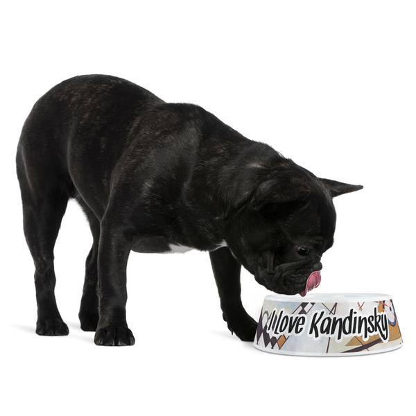 Kandinsky Composition 8 Plastic Pet Bowls - Medium - LIFESTYLE