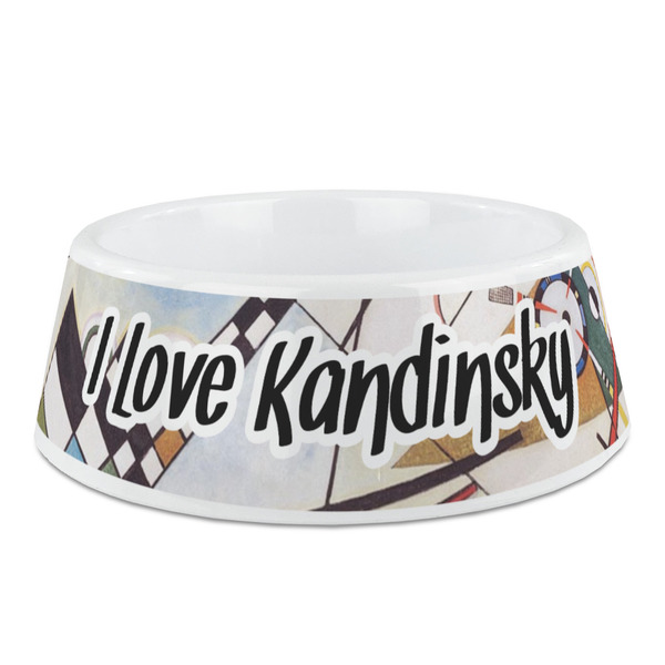 Custom Kandinsky Composition 8 Plastic Dog Bowl