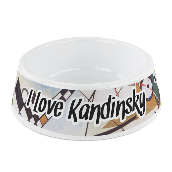Custom Kandinsky Composition 8 Plastic Dog Bowl - Small