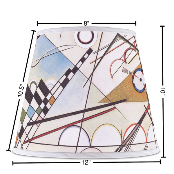 Kandinsky Composition 8 Poly Film Empire Lampshade - Dimensions