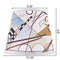 Kandinsky Composition 8 Poly Film Empire Lampshade - Dimensions