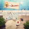 Kandinsky Composition 8 Pool Towel Lifestyle