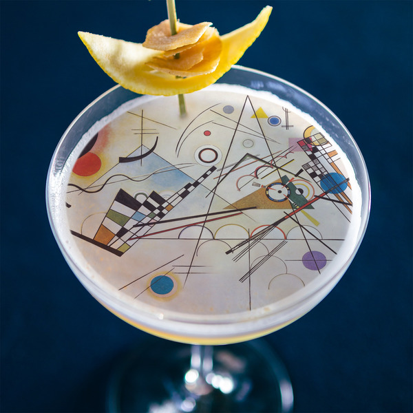 Kandinsky Composition 8 Printed Drink Topper - XLarge - In Context