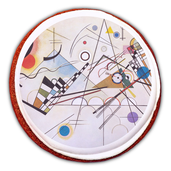 Kandinsky Composition 8 Printed Icing Circle - Large - On Cookie