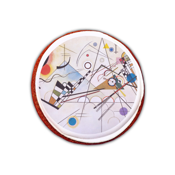 Kandinsky Composition 8 Printed Icing Circle - XSmall - On Cookie