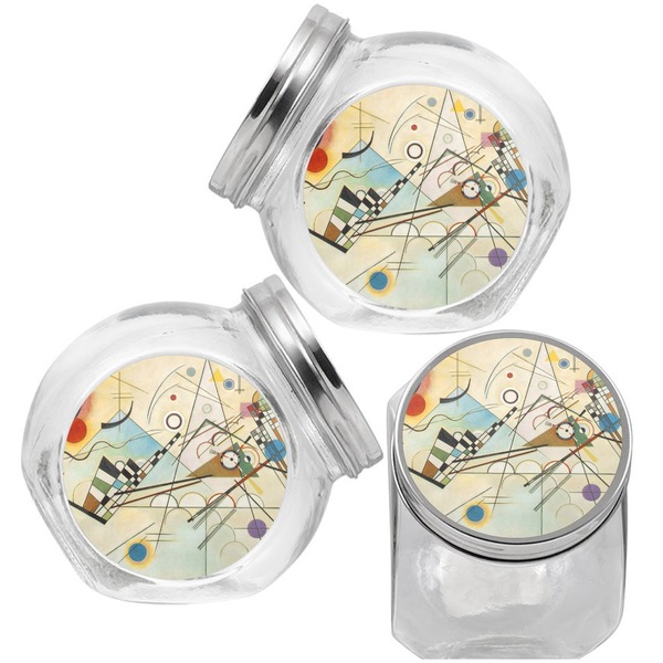 Kandinsky Composition 8 Puppy Treat Jar - Top Left Right