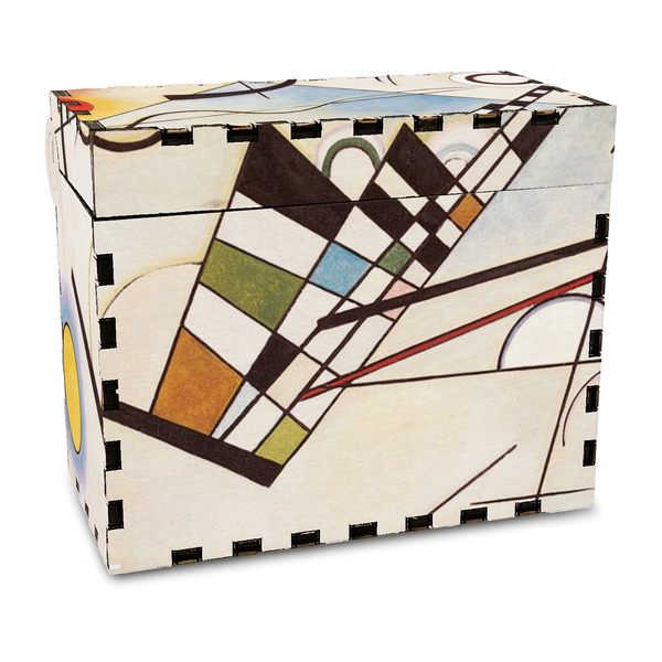 Custom Kandinsky Composition 8 Wood Recipe Box - Full Color Print
