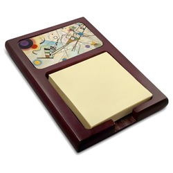 Kandinsky Composition 8 Red Mahogany Sticky Note Holder