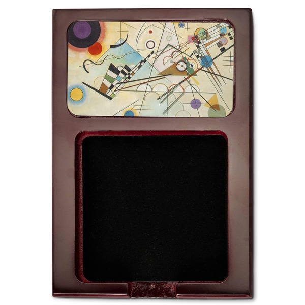Kandinsky Composition 8 Red Mahogany Sticky Note Holder - Flat