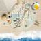 Kandinsky Composition 8 Round Beach Towel Lifestyle