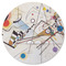 Kandinsky Composition 8 Round Rubber Backed Coaster