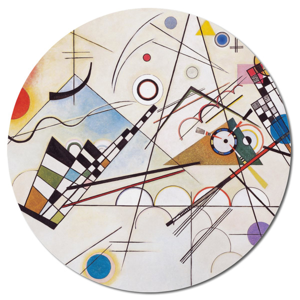 Kandinsky Composition 8 Round Fridge Magnet - FRONT