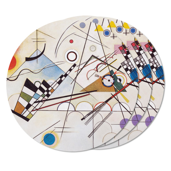Kandinsky Composition 8 Round Fridge Magnet - THREE
