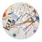 Kandinsky Composition 8 5' Round Indoor Area Rug
