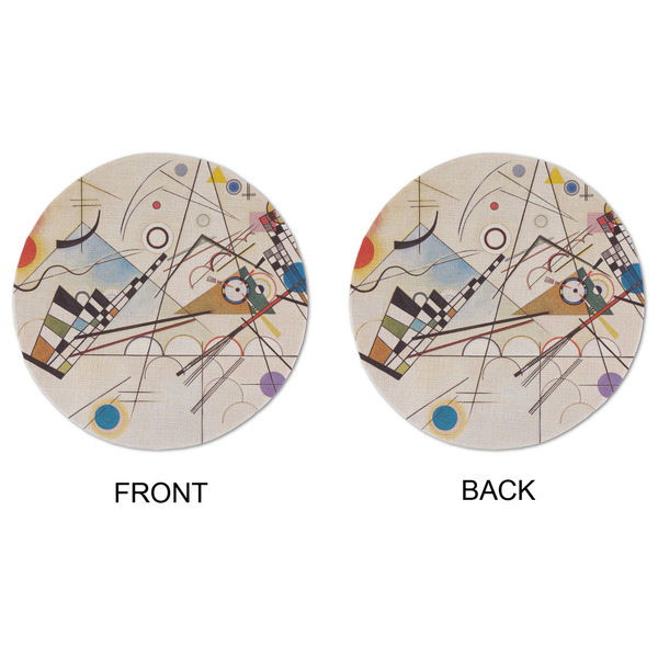 Kandinsky Composition 8 Round Linen Placemats - APPROVAL (double sided)