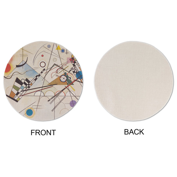 Kandinsky Composition 8 Round Linen Placemats - APPROVAL (single sided)
