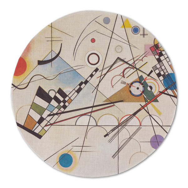 Custom Kandinsky Composition 8 Round Linen Placemat