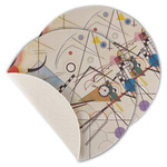 Kandinsky Composition 8 Round Linen Placemat - Single Sided - Set of 4