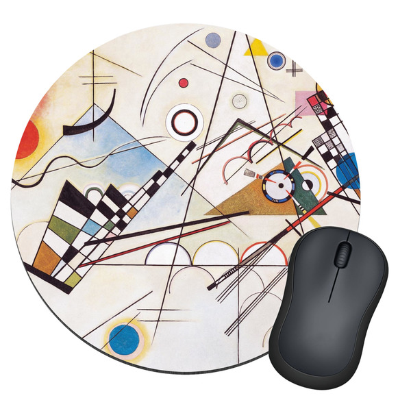 Custom Kandinsky Composition 8 Round Mouse Pad