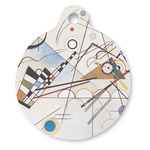 Kandinsky Composition 8 Round Pet ID Tag