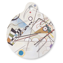 Kandinsky Composition 8 Round Pet ID Tag - Large