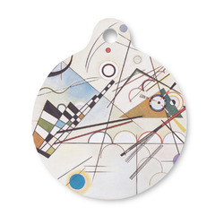 Kandinsky Composition 8 Round Pet ID Tag - Small