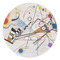 Kandinsky Composition 8 Round Stone Trivet - Front View