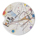 Kandinsky Composition 8 Sandstone Car Coaster - Single