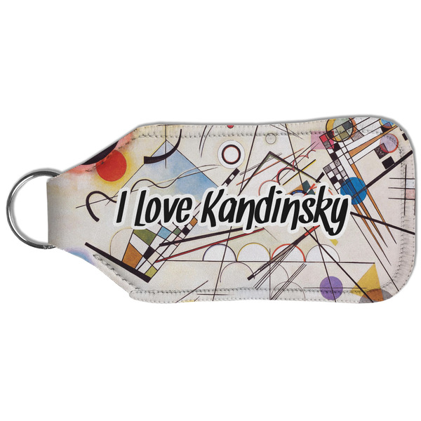 Kandinsky Composition 8 Sanitizer Holder Keychain - Large (Back)