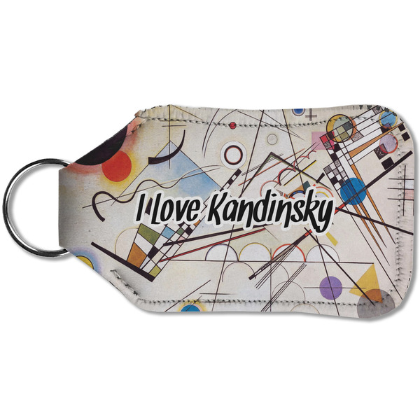 Kandinsky Composition 8 Sanitizer Holder Keychain - Small (Back)