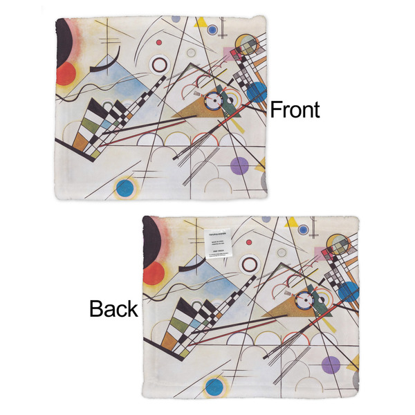 Kandinsky Composition 8 Security Blanket - Front & Back View