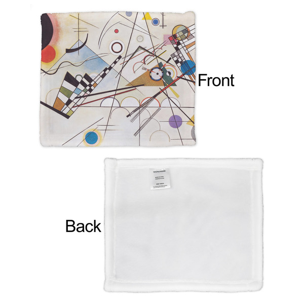 Kandinsky Composition 8 Security Blanket - Front & White Back View