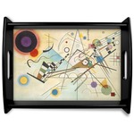 Kandinsky Composition 8 Black Wooden Tray - Large