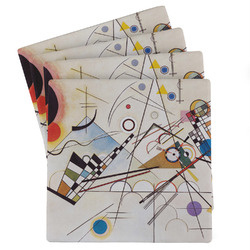 Kandinsky Composition 8 Absorbent Stone Coasters - Set of 4