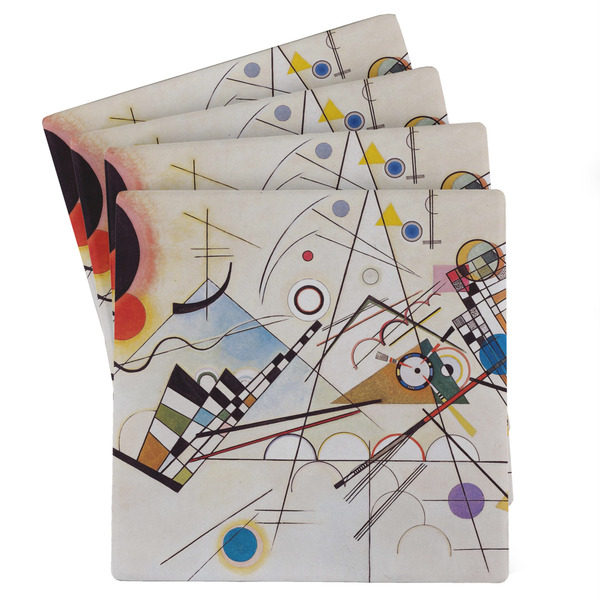 Custom Kandinsky Composition 8 Absorbent Stone Coasters - Set of 4