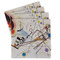 Kandinsky Composition 8 Set of 4 Sandstone Coasters - Front View