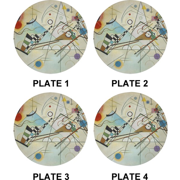 Kandinsky Composition 8 Set of Appetizer / Dessert Plates (Approval)
