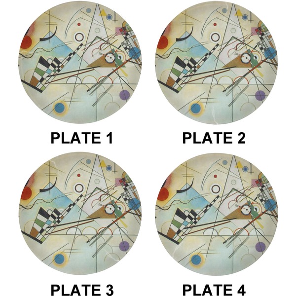 Kandinsky Composition 8 Set of Lunch / Dinner Plates (Approval)