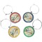 Kandinsky Composition 8 Set of Silver Wine Charms