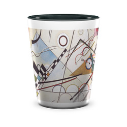 Kandinsky Composition 8 Ceramic Shot Glass - 1.5 oz - Two Tone - Single