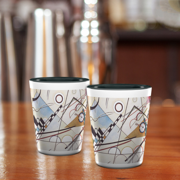 Kandinsky Composition 8 Shot Glass - Two Tone - LIFESTYLE