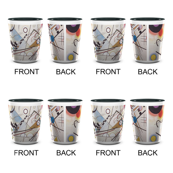 Kandinsky Composition 8 Shot Glassess - Two Tone - Set of 4 - APPROVAL