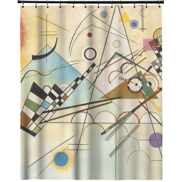 Custom Kandinsky Composition 8 Extra Long Shower Curtain - 70"x84"
