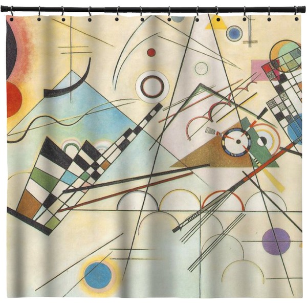 Custom Kandinsky Composition 8 Shower Curtain - 71" x 74"